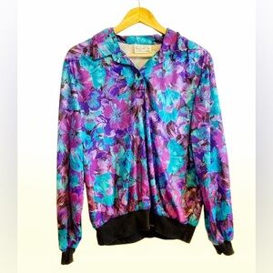 VTG SEARS Tradition Floral Blouse